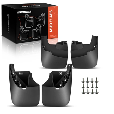 4 Pcs Front & Rear Mud Flaps Splash Guards without Fender Flares