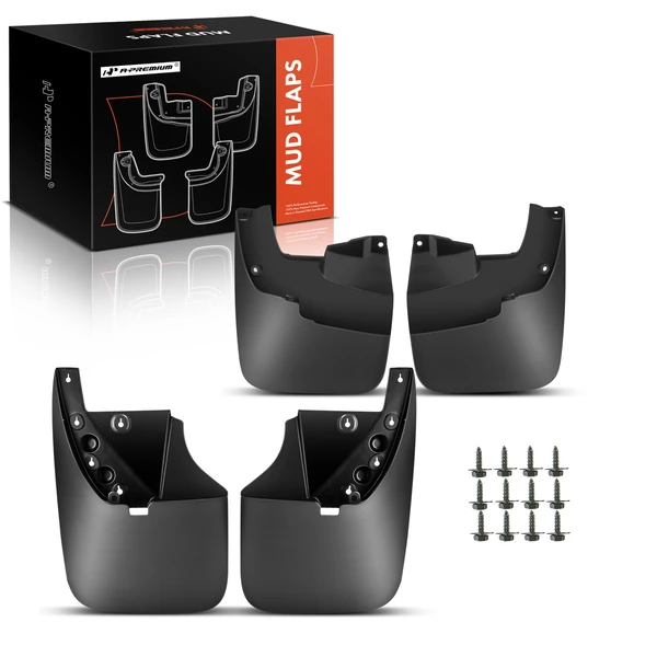 4 Pcs Front & Rear Mud Flaps Splash Guards without Fender Flares for Toyota Tundra 2007-2021