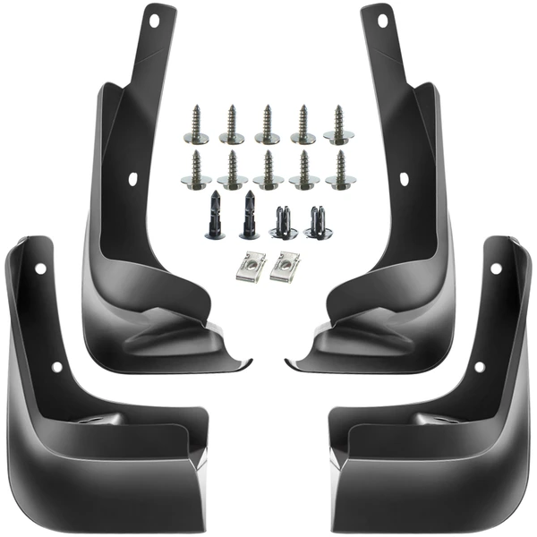 4 Pcs Front & Rear Mud Flaps Splash Guards without Fender Flares for 2014-2017 Toyota Corolla