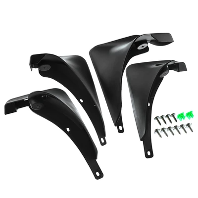 4 Pcs Front & Rear Mud Flaps Splash Guards without Fender Flares