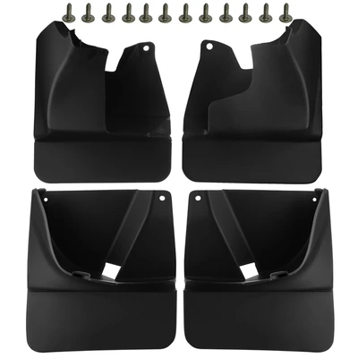 4 Pcs Front & Rear Mud Flaps Splash Guards