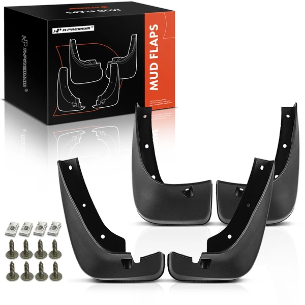 4 Pcs Front & Rear Mud Flaps Splash Guards for Toyota Highlander 2001-2007