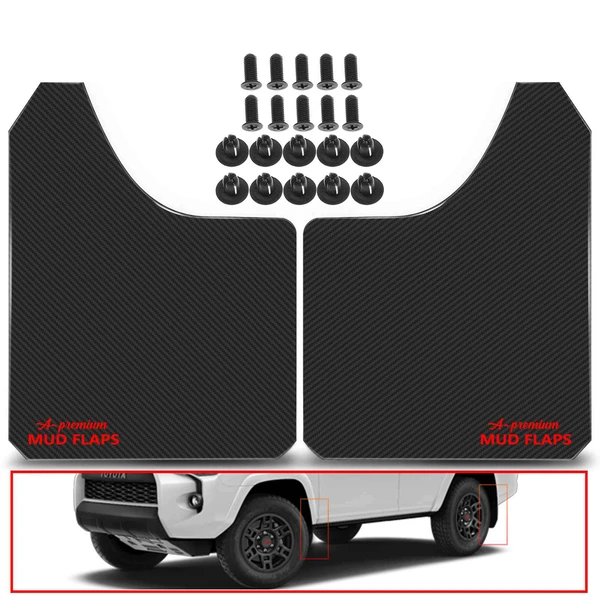 2 Pcs Front or Rear Splash Guards Mud Flaps for Pickup SUV Sport