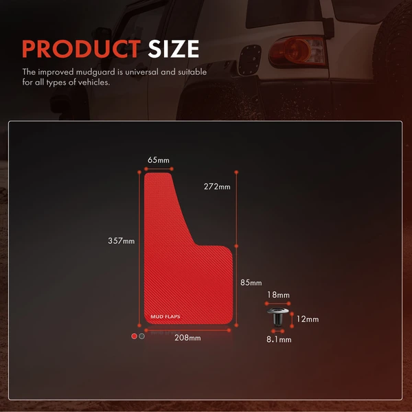 A-Premium APSG0279 2013-2019 Nissan Sentra Splash Guard Front or Rear