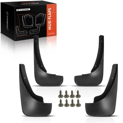 4 Pcs Front & Rear Mud Flaps Splash Guards