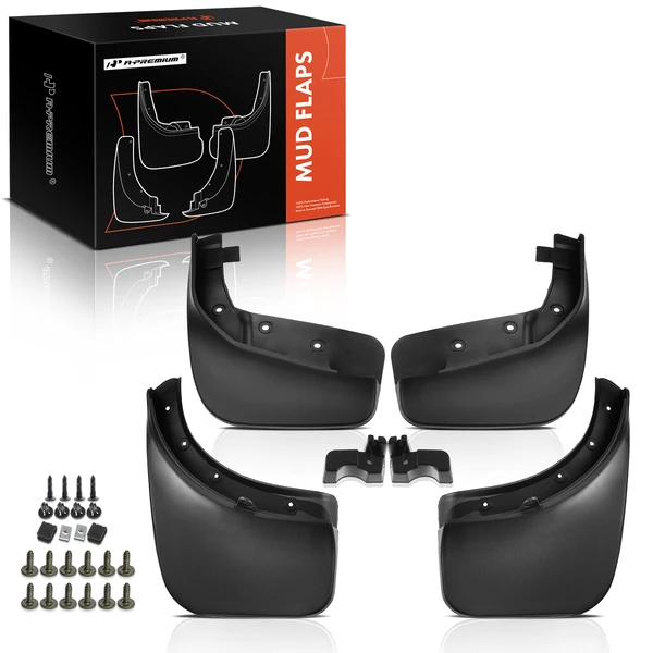 4 Pcs Front & Rear Mud Flaps Splash Guards for Volkswagen VW Touareg 2011-2016