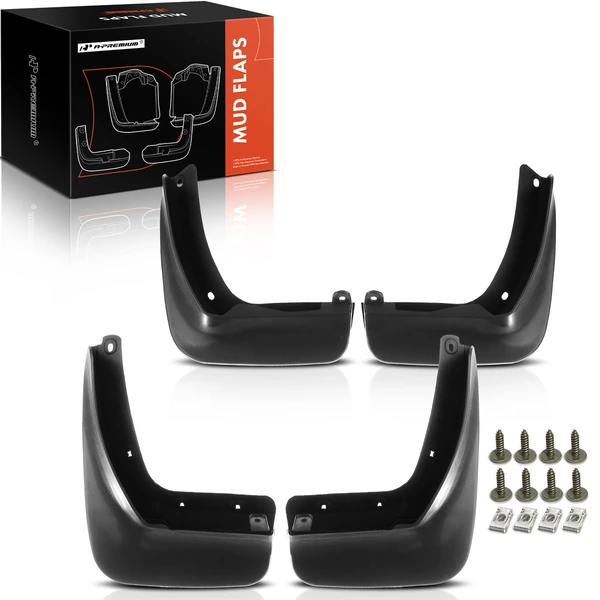 4 Pcs Front & Rear Mud Flaps Splash Guards for Volkswagen Beetle 2013-2017