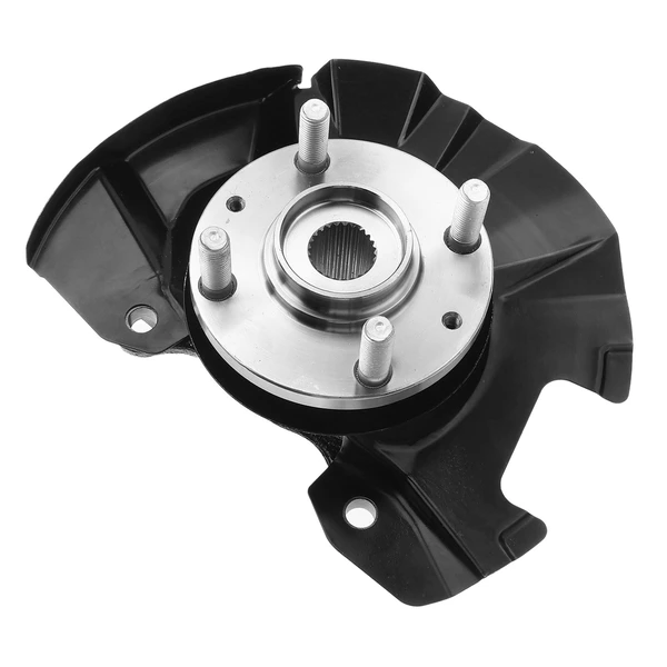 2 Pcs Front Steering Knuckle Assembly for Hyundai Accent 2006-2011 L4 1.6L