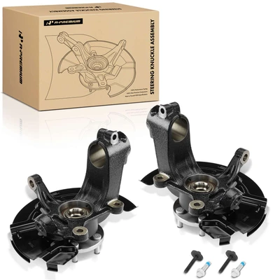 2 Pcs Front Steering Knuckle Assembly with Dust Shield