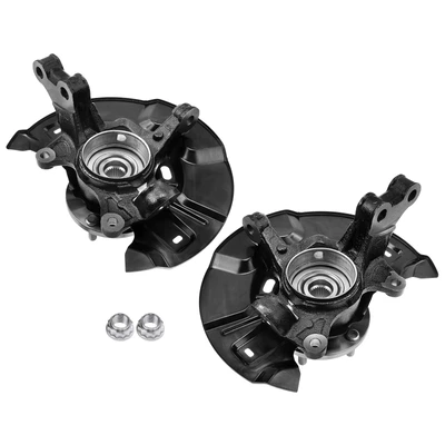2 Pcs Front Steering Knuckle Assembly