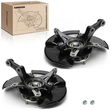 2 Pcs Front Steering Knuckle & Hub Bearing for 2006-2011 Honda Civic