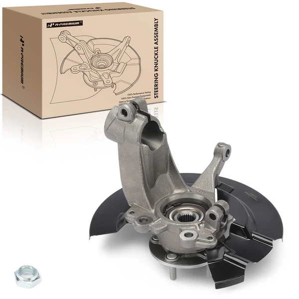 Front Passenger Steering Knuckle & Hub Bearing for Ford Escape 2013-2019