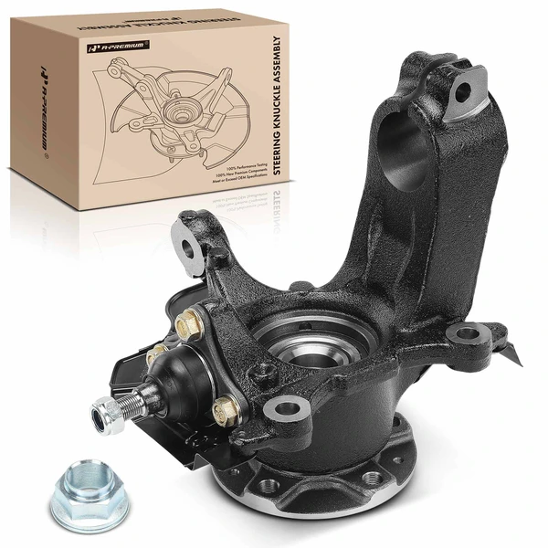 Front Driver Steering Knuckle & Hub Bearing for Ram ProMaster 1500 2500 3500 2014-2020