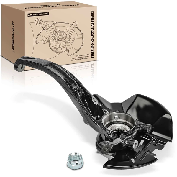 Front Driver Steering Knuckle & Wheel Hub Bearing Assembly for 2008-2010 Hyundai Sonata