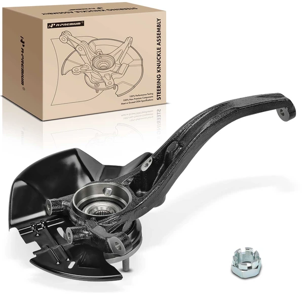 Front Passenger Steering Knuckle & Wheel Hub Bearing Assembly for 2008-2010 Hyundai Sonata