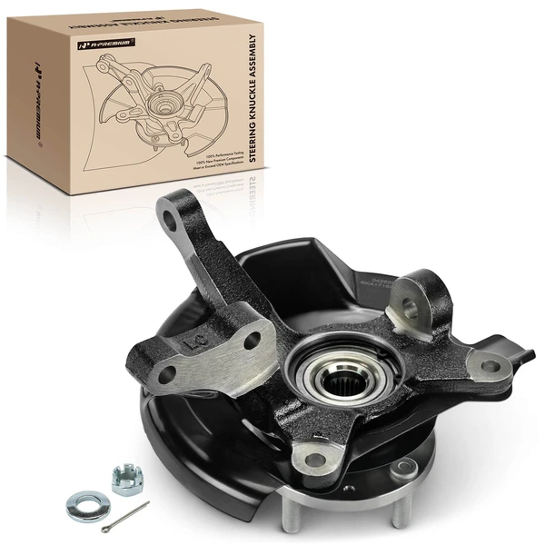 Front Passenger Steering Knuckle & Hub Bearing for Hyundai Accent 1999-2006