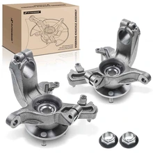 2 Pcs Front Steering Knuckle & Wheel Hub Bearing Assembly for 2000-2004 Ford Focus