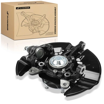 Front Passenger Steering Knuckle Assembly with Wheel Hub