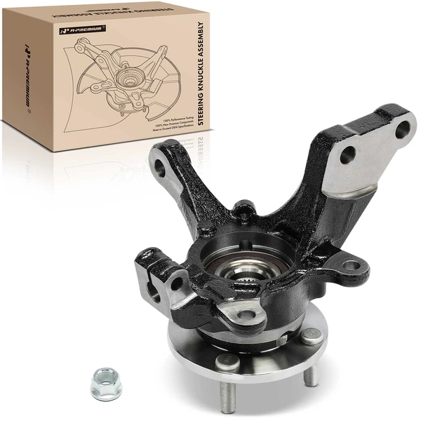 Front Driver Steering Knuckle & Wheel Hub Bearing Assembly for Nissan Versa 2013-2019