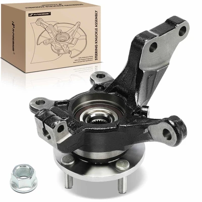 Front Passenger Steering Knuckle & Wheel Hub Bearing Assembly