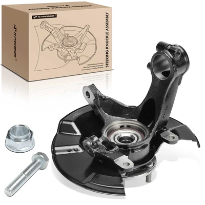 Front Driver Steering Knuckle & Hub Bearing