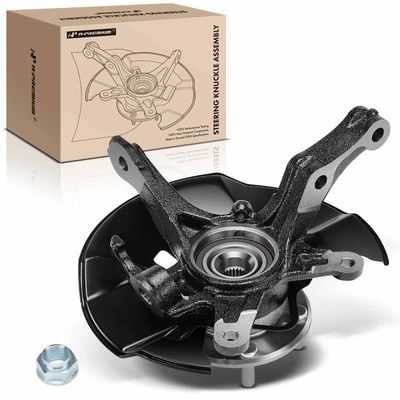 Front Driver Steering Knuckle & Hub Bearing Assembly