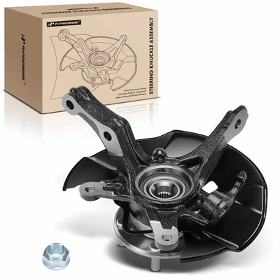 Front Passenger Steering Knuckle & Hub Bearing Assembly