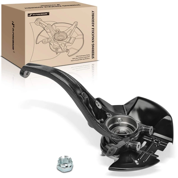 Front Driver Steering Knuckle & Wheel Hub Bearing Assembly for 2006-2010 Hyundai Sonata