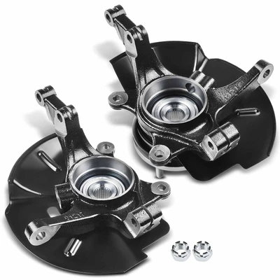 2 Pcs Front Steering Knuckle Assembly
