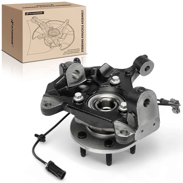 Front Passenger Steering Knuckle and Hub Bearing for 2000-2006 Chevrolet Suburban 1500