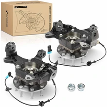 2 Pcs Front Driver & Passenger Steering Knuckle