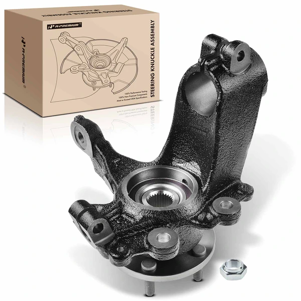 Front LH Steering Knuckle & Wheel Hub Bearing Assembly for 2012-2018 Ford Focus