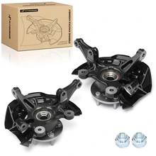 2 Pcs Front Steering Knuckle Assembly with Dust Shield for 2012-2020 Chevrolet Sonic