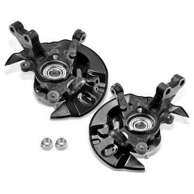 2 Pcs Front Steering Knuckle Assembly