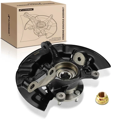 Front Passenger Steering Knuckle & Wheel Hub Bearing Assembly