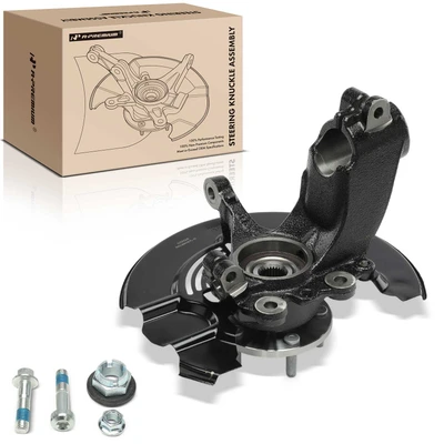 Front Driver Steering Knuckle & Hub Bearing
