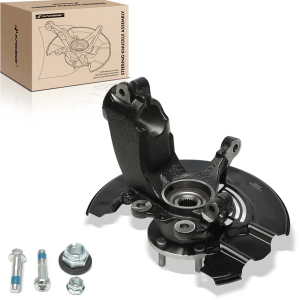 Front Passenger Steering Knuckle & Hub Bearing for 2014-2018 Ford Transit Connect