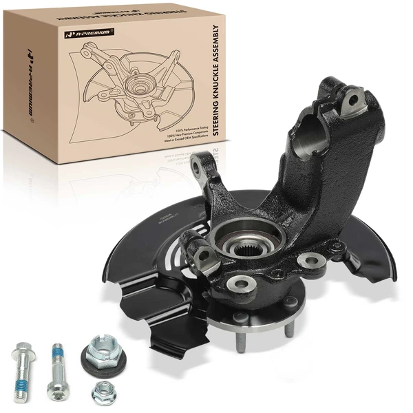 Front Driver Steering Knuckle & Hub Bearing for Ford Transit Connect 2014-2018