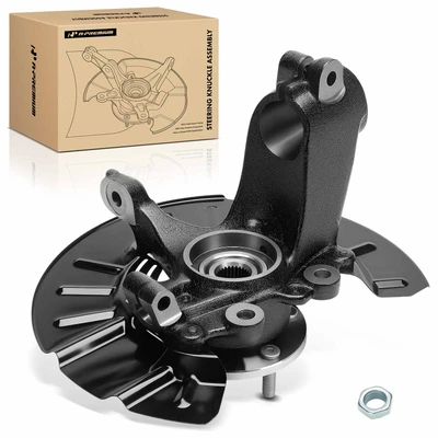 Front Driver Steering Knuckle & Hub Bearing