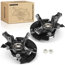 2 Pcs Front Steering Knuckle & Hub Bearing Assembly for 2006-2014 Honda Ridgeline