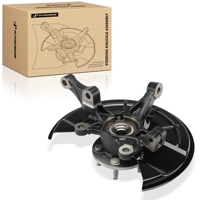 Front Passenger Steering Knuckle Assembly with Wheel Hub
