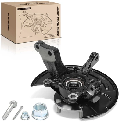 Front Passenger Steering Knuckle & Hub Bearing