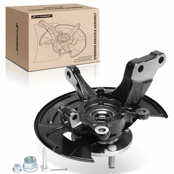 Front Driver Steering Knuckle & Hub Bearing for Nissan Versa 2012-2019 Versa Note