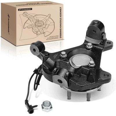 Front Passenger Steering Knuckle & Hub Bearing