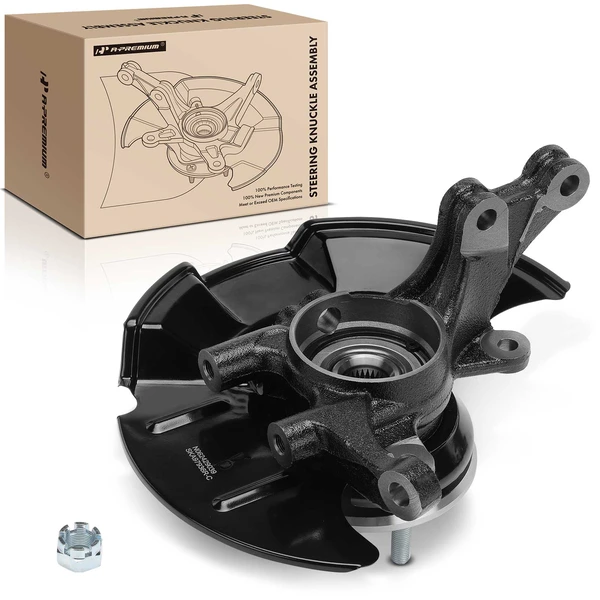 Front Passenger Steering Knuckle & Hub Bearing Assembly for Hyundai Elantra 07-12