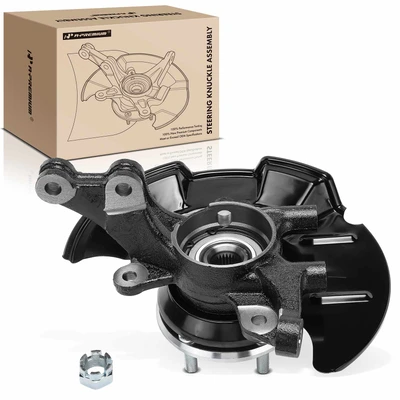 Front Driver Steering Knuckle & Hub Bearing Assembly