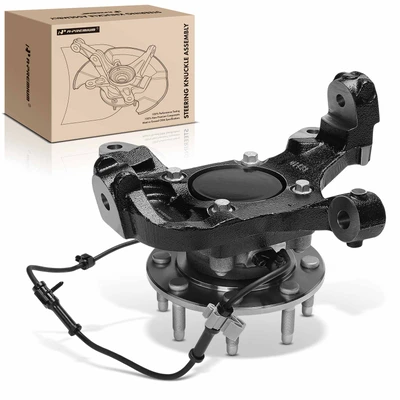 Front Driver Steering Knuckle & Hub Bearing