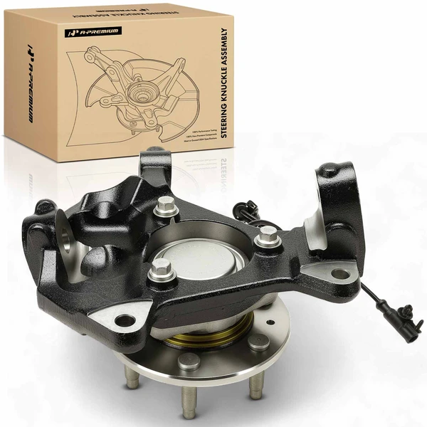 Front Passenger Steering Knuckle & Hub Bearing for 2007-2014 GMC Yukon