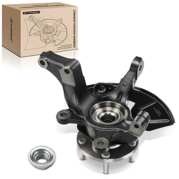 Front Passenger Steering Knuckle & Wheel Hub Bearing Assembly for Ford Escape