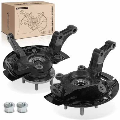 2 Pcs Front Steering Knuckle & Wheel Hub Bearing Assembly for 2002-2006 Nissan Altima